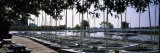 Boats Moored at a Dock, Charles River, Boston, Suffolk County, Massachusetts, USA Photographic Print by  Panoramic Images