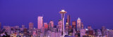 Washington, Seattle, Night Photographic Print by  Panoramic Images