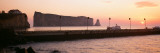 Rock Formation in a River, Perce Rock, St. Lawrence River, Gulf of Saint Lawrence Lámina fotográfica por Panoramic Images