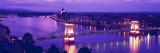 Hungary, Budapest, Chain Bridge Photographic Print by Panoramic Images Hungary, Budapest, Chain Bridge Photographic Print by Panoramic Images