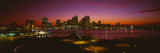 Buildings Lit Up at Night, New Orleans, Louisiana, USA Photographic Print by  Panoramic Images