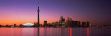 Reflection of Buildings in Water, Cn Tower, Toronto, Ontario, Canada Photographic Print by  Panoramic Images