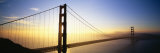 Silhouette of a Bridge at Dawn, Golden Gate Bridge, San Francisco, California, USA Photographic Print by  Panoramic Images