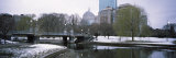 Last Snow of the Season, Boston Public Garden, Boston, Suffolk County, Massachusetts, USA Photographic Print by  Panoramic Images