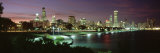 Night Skyline Chicago Il, USA Photographic Print by  Panoramic Images