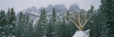 Snow Covered Teepee Banff National Park Canada Photographie par  Panoramic Images