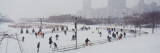 Group of People Ice Skating in a Park, Bicentennial Park, Chicago, Cook County, Illinois, USA Photographic Print by  Panoramic Images