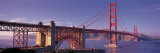 Suspension Bridge at Dusk, Golden Gate Bridge, San Francisco, Marin County, California, USA Photographic Print by  Panoramic Images
