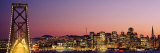 California, San Francisco, Bay Bridge in San Francisco Photographic Print by  Panoramic Images
