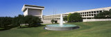 Fountain in Front of a Library, Lyndon Johnson Presidential Library and Museum, Austin, Texas, USA Photographic Print by  Panoramic Images