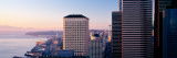 Offices and Elliott Bay Seattle Washington, USA Photographic Print by  Panoramic Images