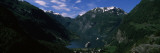 Cruise Ship in the Fjord, Geiranger Fjord, Geiranger, More Og Romsdal, Norway Photographic Print by  Panoramic Images