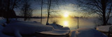 Snow Covered Boats at the Riverside, Vuoksi River, Imatra, South Karelia, Southern Finland, Finland Photographic Print by  Panoramic Images