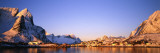 Mountains Along a Sea Side, Reine, Lofoten, Nordland County, Norway Photographic Print by  Panoramic Images