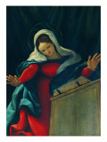 Polyptych, Annunciating Angel, Redeemer, Virgin Annunciate, St Peter, St John and St Paul reproduction procédé giclée par Marcello Dudovich