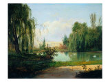The Ducal Park of Colorno with a View of the Pond Giclee Print