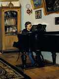 At the Piano Giclee Print