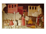 Pope St Sylvester's Miracle Scenes from the Life of Saint Sylvester: Miracle of the Dragon Impressão giclée Pope St Sylvester's Miracle Scenes from the Life of Saint Sylvester: Miracle of the Dragon Impressão giclée