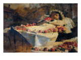 Visit to the Little Dead (Sketch) Lámina giclée por Paul Gauguin