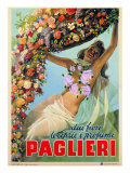 Advertising Poster "Dai Fiori Le Ciprie I Profumi Paglieri" Giclee Print by Giovanni Antonio Pellegrini