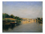 The Po River in Turin Giclee Print