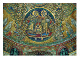 Apsidal Mosaic in Santa Maria Maggiore, Rome. Christ Crowning the Virgin Giclee Print by Hans Burgkmair