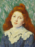 Girl with White Small Collar Giclee Print by Monet Claude