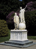 Beatrix Comforts Dante after Cacciaguida's Prophecy About Exile and Shows Him Higher Justice Photographic Print