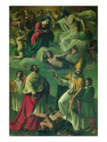 Coronation of the Virgin and Sts Charles Borromeo and Ubald Giclée-Druck
