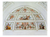 Decoration of the Vault of the Room in Palazzo Cornelia Cavina, in Faenza Giclee Print