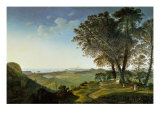 View of the Campi Flegrei (Phlegraean Fields) from Camaldoli Giclée-tryk af Lorenzo Lotto