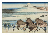 The Rice-Fields of Ono in the Suruga Province Giclee Print by Arturo Ferrari