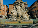 Fountain in Piazza Della Rotonda Photographie par  Leonardo da Vinci