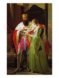 Amedeo VIII and Princess Maria Giclee Print by Gaetano Previati