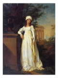 Portrait of the Duchess Barbara Barbiano of Belgiojoso Litta Visconti Arese reproduction procédé giclée par Lorenzo Lotto