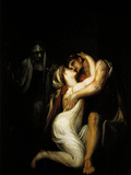 Penelope Recognizes Ulysses and Embraces Him, in the Background the Nurse Ericlea Lámina giclée Penelope Recognizes Ulysses and Embraces Him, in the Background the Nurse Ericlea Lámina giclée