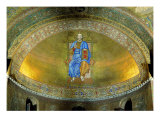 Wall Mosaic of the Apsidal Conch with Christ Blessing Giclee Print by Adrian Ludwig Richter