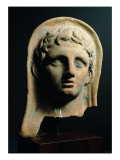 Votive Male Terracotta Head Giclee Print by Domenico Ghirlandaio
