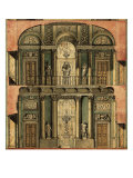 Project Plan of Villa Olmo in Como: Longitudinal Section of the Ballroom Giclee Print by  Caravaggio