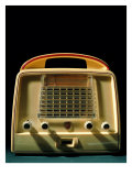 White Galalith Portable Radio Giclee Print