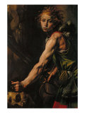 David with the Head of Goliath reproduction procédé giclée