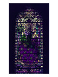 Stained-Glass Window with Figure of Saint Martyr Enthroned Giclee Print by  Parmigianino
