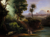 Bautismo de Cristo Lámina giclée por Hermann Corrodi