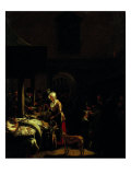 The Old Amsterdam Fish Market on the Dam Giclee Print by Emanuel de Witte