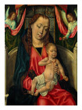 Madonna and Child with Two Angels Giclee Print