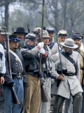 Confederate Infantry Preparing to Attack, Shiloh Battlefield, Tennessee Photographic Print