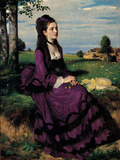 Portrait of a Woman in Lilac Giclee Print by Giovanni Antonio Pellegrini