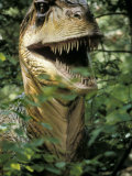 Model of Allosaurus Dinosaur at the National Zoo, Washington Dc - Fotografik Baskı