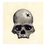Inca Skull Showing Evidence of Prehistoric Trephining or Brain Surgery in Peru Giclee Print