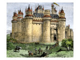 Knights Entering a Castle in the Middle Ages Giclee Print